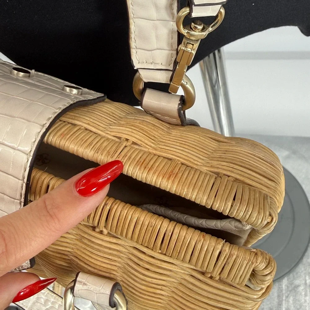 Guess wicker satchel